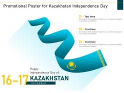 Promotional poster for kazakhstan independence day