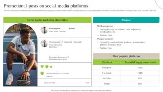 Promotional Posts Social Media Platforms Increasing Brand Outreach Marketing Campaigns MKT SS V