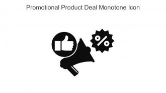 Promotional Product Deal Monotone Icon In Powerpoint Pptx Png And Editable Eps Format