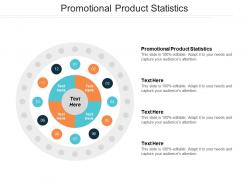 Promotional product statistics ppt powerpoint presentation file graphics template cpb