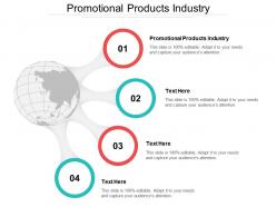Promotional products industry ppt powerpoint presentation gallery outline cpb