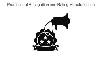 Promotional Recognition And Rating Monotone Icon In Powerpoint Pptx Png And Editable Eps Format