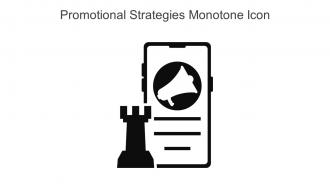Promotional Strategies Monotone Icon In Powerpoint Pptx Png And Editable Eps Format