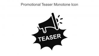 Promotional Teaser Monotone Icon In Powerpoint Pptx Png And Editable Eps Format