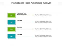 Promotional tools advertising growth ppt powerpoint presentation file portfolio cpb
