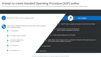 Prompt To Create Standard Operating Procedure Sop Outline Strategies For Using ChatGPT SS V