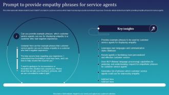 Prompt To Provide Empathy Phrases For Service Agents Integrating Chatgpt For Improving ChatGPT SS