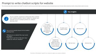 Prompt To Write Chatbot Scripts For Website Strategies For Using ChatGPT SS V