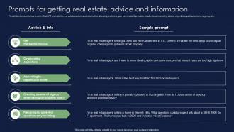 Prompts For Getting Real Estate Advice And Information Chatgpt For Real Estate Chatgpt SS V
