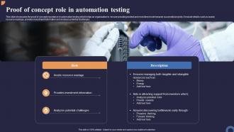 Proof Of Concept Role In Automation Testing
