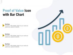 Proof of value icon with bar chart