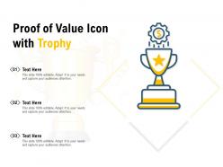 Proof of value icon with trophy