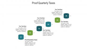 Proof quarterly taxes ppt powerpoint presentation file styles cpb