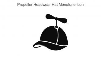 Propeller Headwear Hat Monotone Icon In Powerpoint Pptx Png And Editable Eps Format