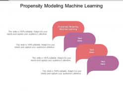 Propensity modeling machine learning ppt powerpoint layouts deck cpb
