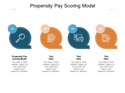 Propensity pay scoring model ppt powerpoint presentation outline slides cpb