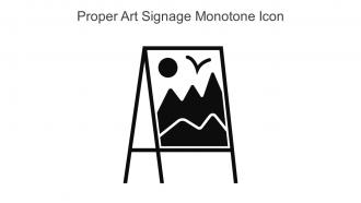 Proper Art Signage Monotone Icon In Powerpoint Pptx Png And Editable Eps Format