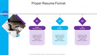 Proper Resume Format In Powerpoint And Google Slides Cpb