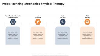 Proper Running Mechanics Physical Therapy In Powerpoint And Google Slides Cpb