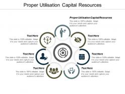 Proper utilisation capital resources ppt powerpoint presentation show influencers cpb
