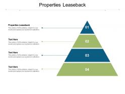 Properties leaseback ppt powerpoint presentation portfolio structure cpb