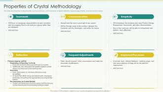 Properties Of Crystal Methodology Agile Scrum Methodology Ppt Microsoft