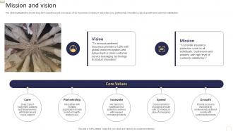 Property And Casualty Insurance Company Profile Mission And Vision