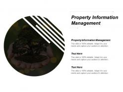 Property information management ppt powerpoint presentation gallery deck cpb