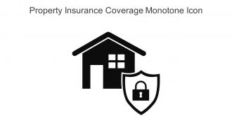 Property Insurance Coverage Monotone Icon In Powerpoint Pptx Png And Editable Eps Format