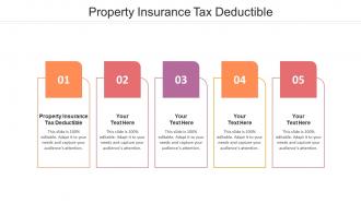 Property insurance tax deductible ppt powerpoint presentation slides cpb