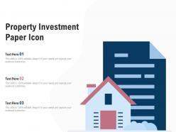 Property Investment Paper Icon