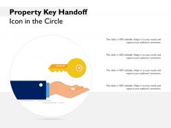Property Key Handoff Icon In The Circle