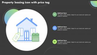 Property Leasing Icon With Price Tag
