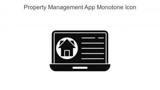 Property Management App Monotone Icon In Powerpoint Pptx Png And Editable Eps Format