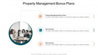 Property Management Bonus Plans In Powerpoint And Google Slides Cpb