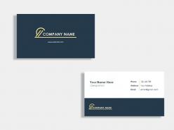 Property management business card design template