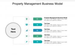 Property management business model ppt powerpoint presentation ideas guidelines cpb