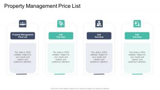 Property Management Price List In Powerpoint And Google Slides Cpb