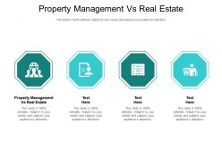 Property management vs real estate ppt powerpoint presentation slide cpb