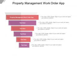 Property management work order app ppt powerpoint presentation inspiration cpb