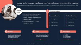 Property Marketing And Financial Management Services Proposal Powerpoint Presentation Slides Appealing Multipurpose