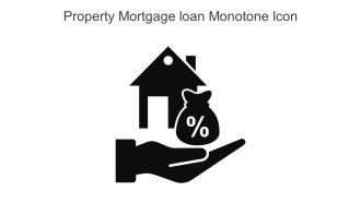 Property Mortgage Loan Monotone Icon In Powerpoint Pptx Png And Editable Eps Format
