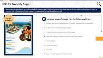 Property Pages SEO Strategy For Travel Industry Edu Ppt