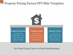 Property pricing factors ppt slide templates