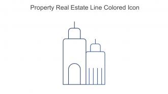 Property Real Estate Line Colored Icon In Powerpoint Pptx Png And Editable Eps Format