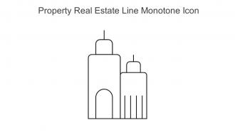 Property Real Estate Line Monotone Icon In Powerpoint Pptx Png And Editable Eps Format