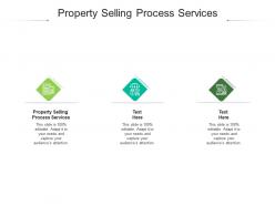 Property selling process services ppt powerpoint presentation icon cpb