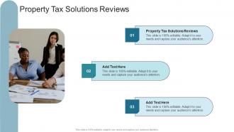 Property Tax Solutions Reviews In Powerpoint And Google Slides Cpb
