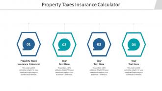 Property taxes insurance calculator ppt powerpoint presentation summary structure cpb