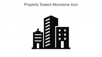 Property Towers Monotone Icon In Powerpoint Pptx Png And Editable Eps Format